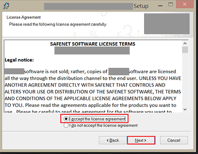 Second example of click-through agreement